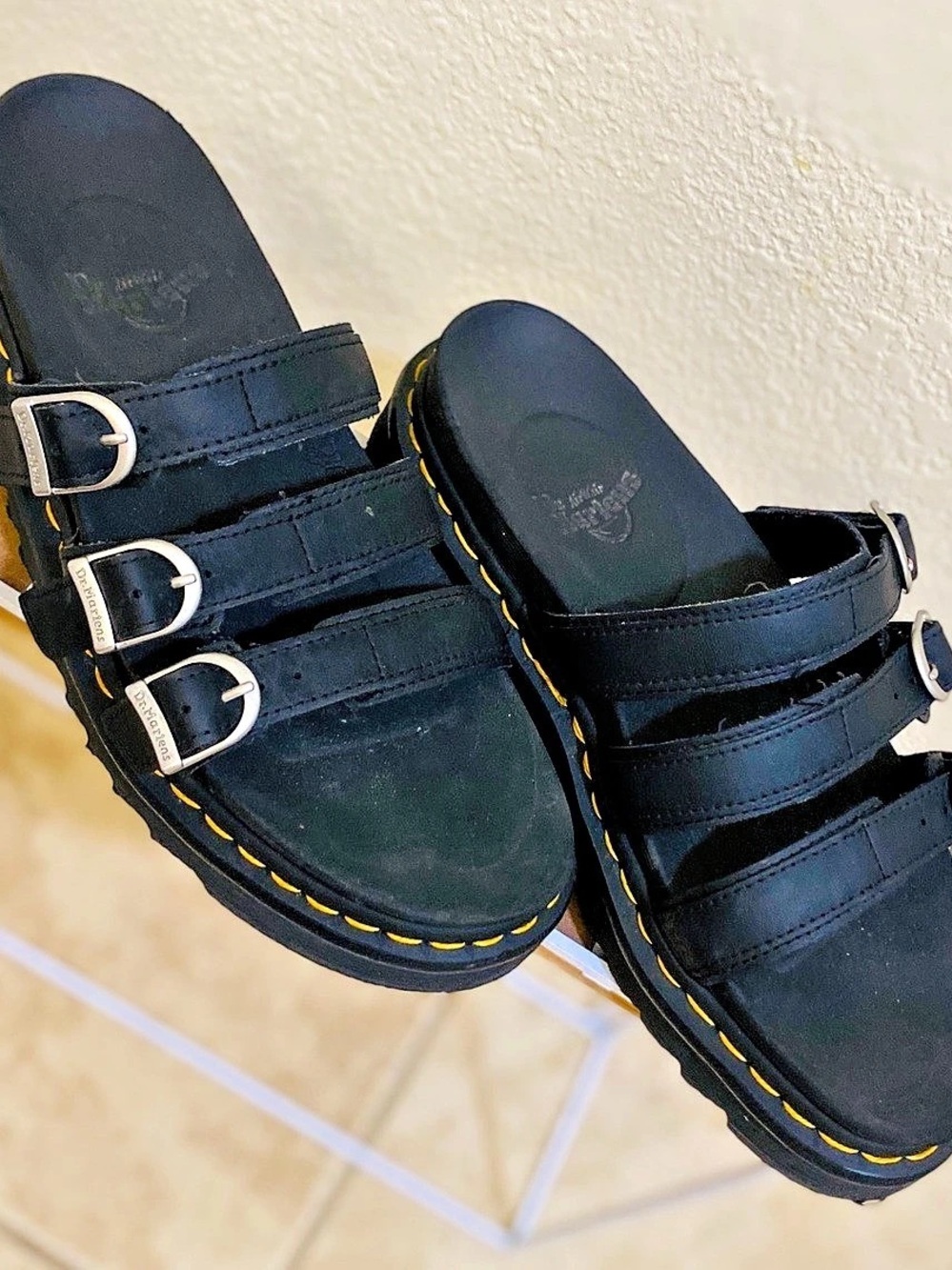 Dr. Martens Voss Quad-Strap Sandals in Black US 10
